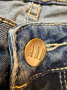 Skinny fit high rise blue jeans