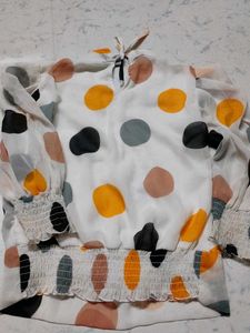 Polka Dot Girls Top