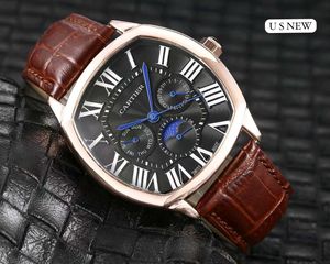 CARTIER PREMIUM QUALITY MENS WATCH leather strap