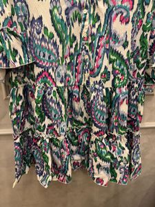 Styli Multi  Flared Printed Feeding Friendly Dress