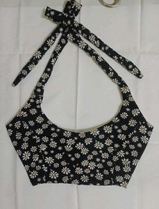Daisy Print Halter Top