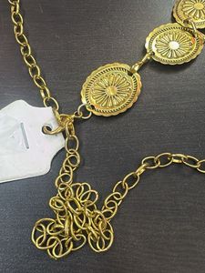 Vintage Gold Tone Sunburst Belt