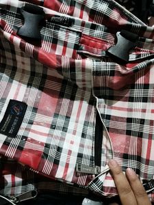 Stylish Plaid Backpack