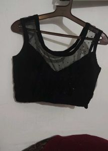 Royal look Black party wear Blouse