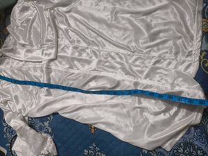 Silky White Robe for women in free size