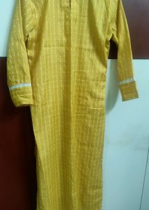 Yellow Striped Kurta