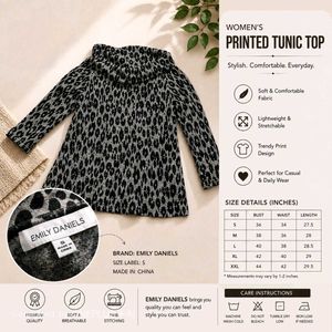 Women's Printed Tunic Top