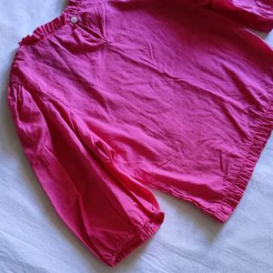 🔴 Clearance Sale🔴 Smocked Fushcia Crop Top (S)
