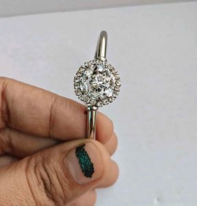 Sparkling Silver Bangle Bracelet