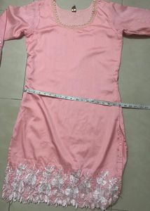 Pearl kurti plazo set(festive offer)