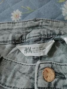 Washed Denim Cut-Off Shorts