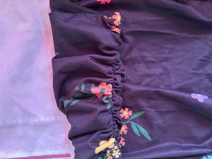 Floral Ruched Tube Top