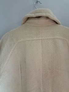 Cream Double Breasted Coat