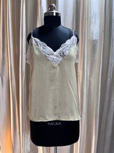 Pastel green Lace Cami Top