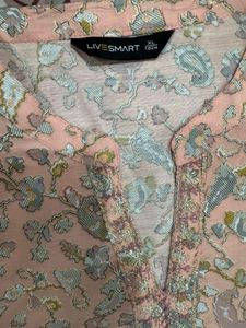 ✨ Elegant Pastel Printed Kurta – XL Size ✨