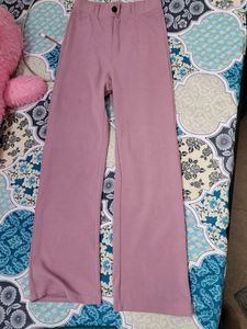 Stylish Pink Wide-Leg Pants