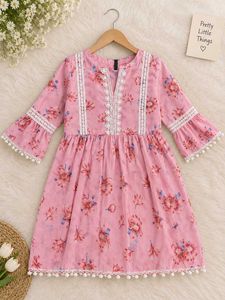 Floral Print Pink Dress