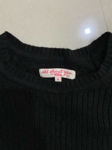 ALL ABOUT YOU Black Knit Sweater / Pullover