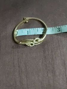 Elegant CZ Gold plated Bangle Bracelet