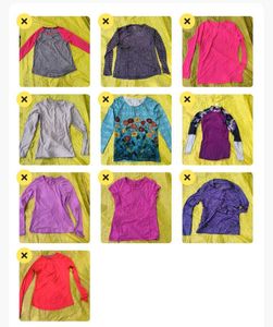 10 item Under Armour Pink & Grey Long Sleev