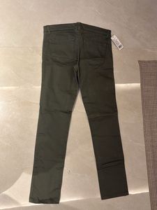 Olive Green Slim Fit Pants