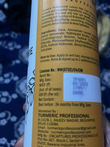 Turmeric Professional Luxury Keratin Shampoo
