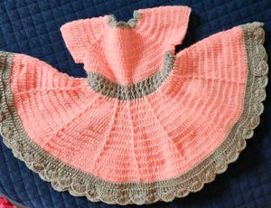 Handmade Crochet Baby Dress 3-9 Month