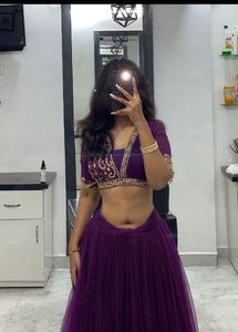 Elegant Purple Lehenga Choli Set