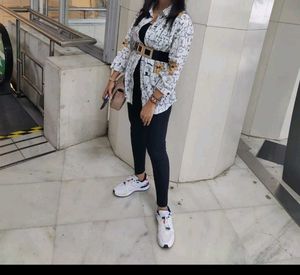Cute Cat Print Lounge Shirt