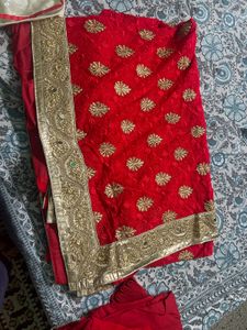 heavy embroidered party wear saree