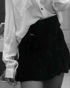 Black Pleated Skirt