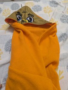 Cute Character Hooded Blanket and knee guard