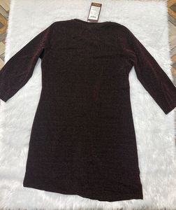 Sparkly 3/4 Sleeve Dress