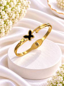 Gold Butterfly Anti turnish Bangle