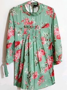Floral Print A-Line Dress