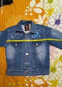 Kids Cool Denim Jacket with Patches