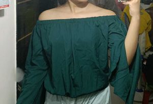 Off-Shoulder Bell Sleeve Top