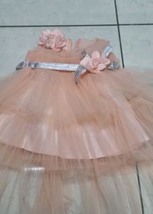 Beautiful Peach Tulle frock