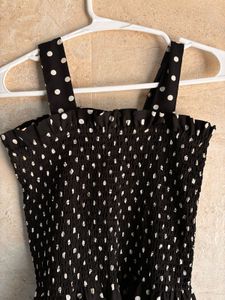 Black &amp; White Polka Dot Dress