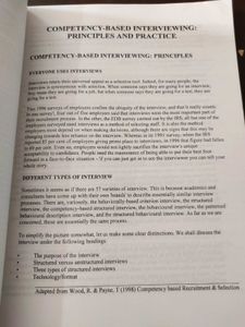 Competency Based Human Resource Management