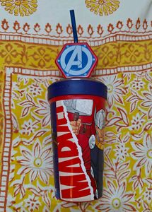 Official Marvel Sipper Glass With Gear Mechanism