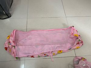 Cute Pink Cartoon Print Baby Pouch Bag / Sleeping