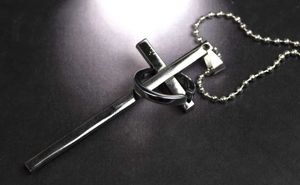 Silver Cross Pendant Necklace