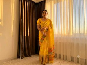 Elegant Yellow Saree
