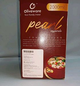 Oliveware Pearl Casserole – 2000ml (Mahroon) | New