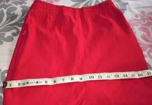 Red Athletic Pants with Pockets