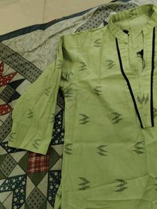 Light Green Printed Kurta
