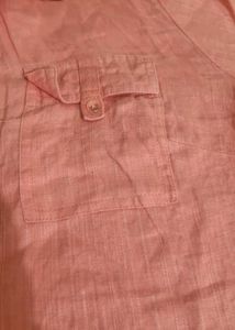 Coral Button-Down Shirt