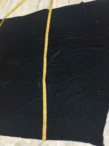 Black Velvet Dress Material cut piece