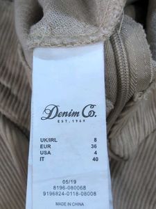 Corduroy Mini Skirt; size 26